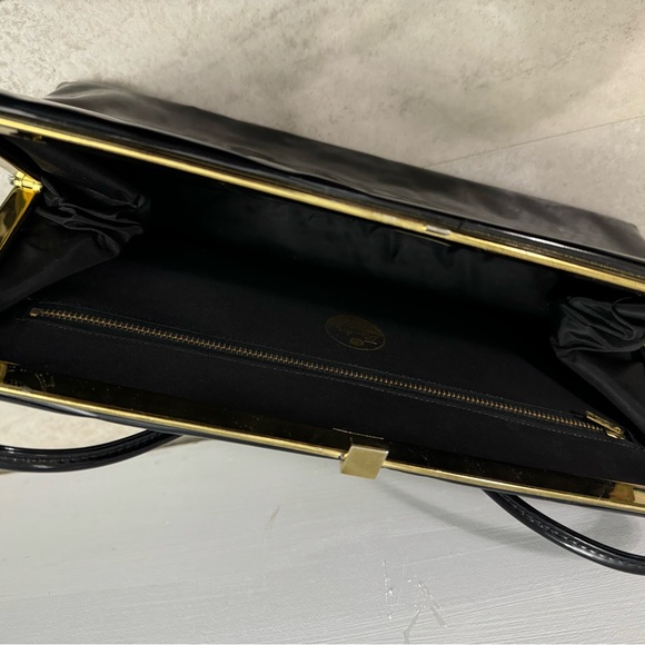 Vintage ladies evening purse bag handbag fake leather Theodor California - Picture 8 of 9